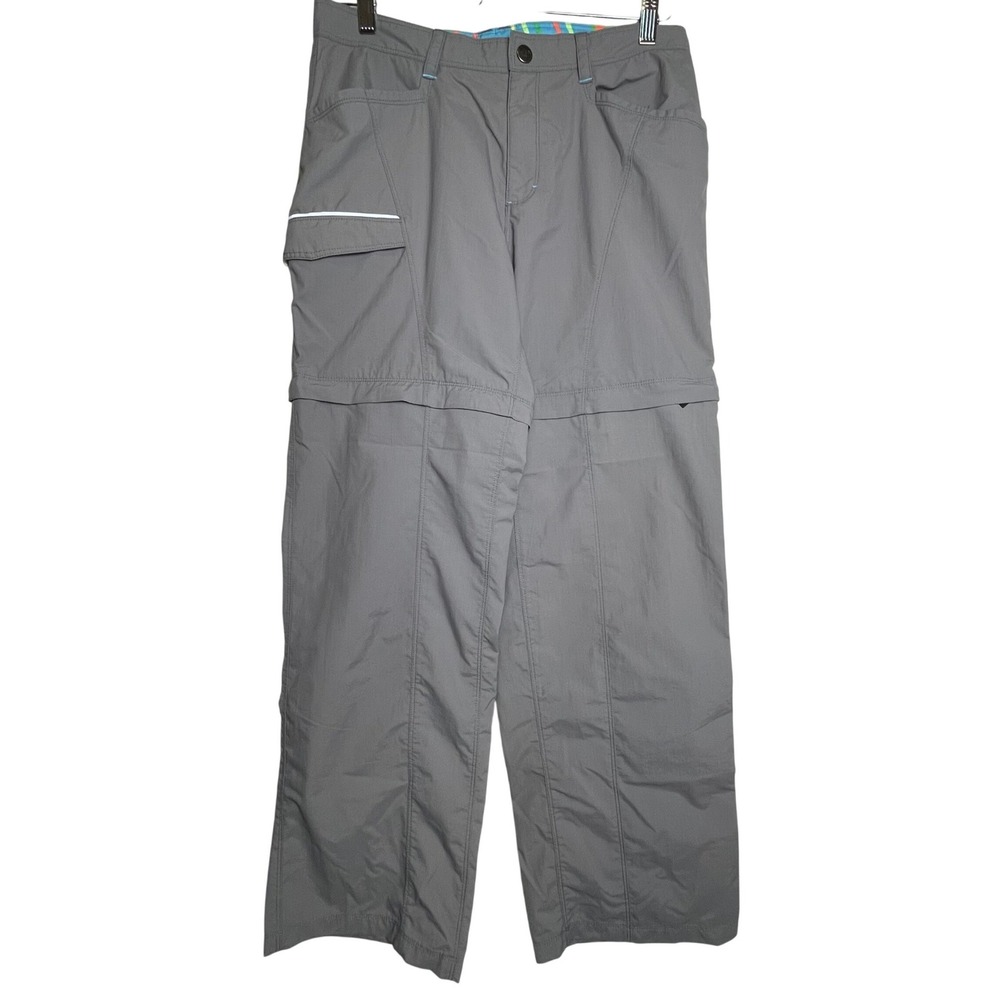 The North Face Girls Zip Off Cargo Pants Grey Convertible Size XL 18